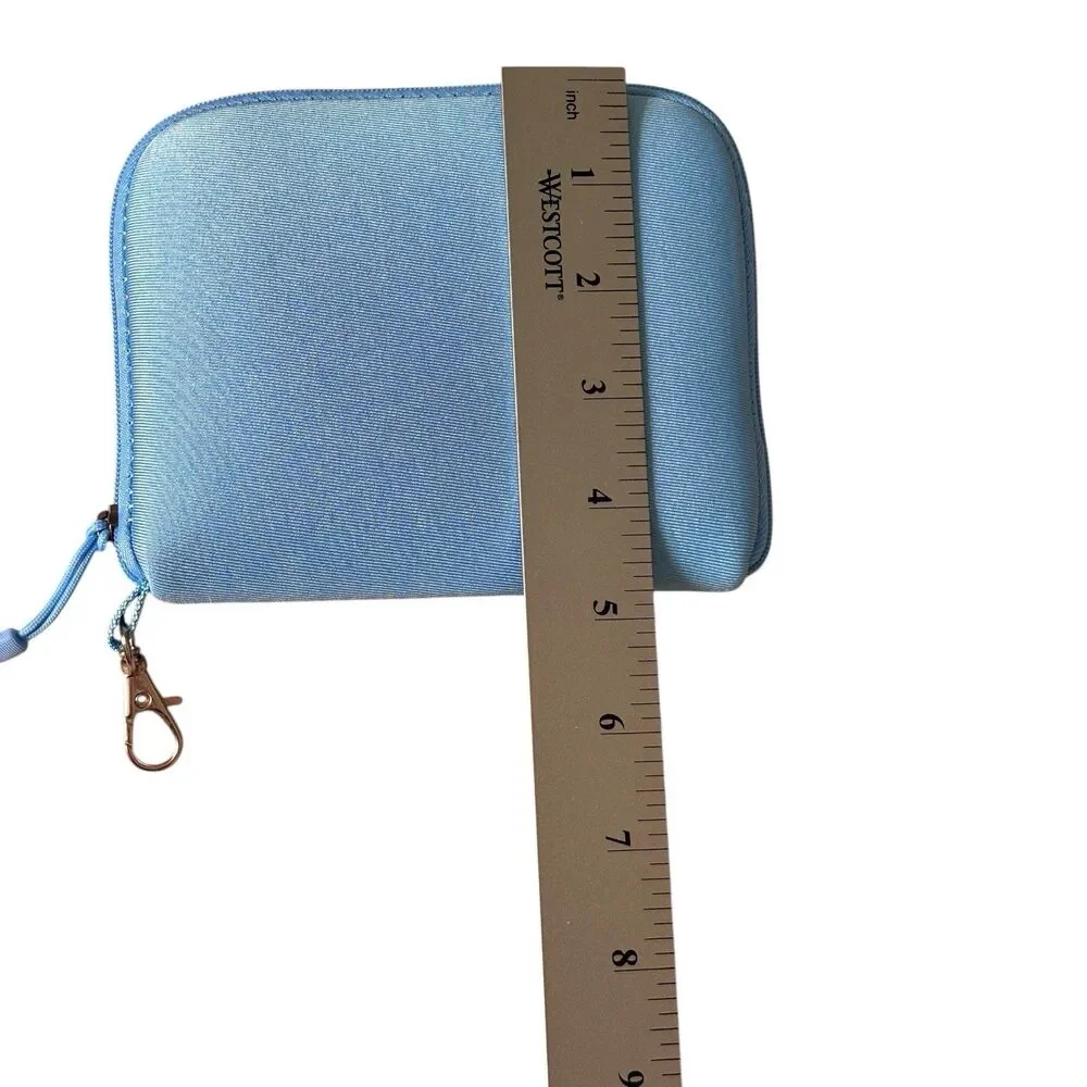 Laptop Sleeve 13.3-14 inch Case and Small Pouch Neoprene Computer Bag Light Blue